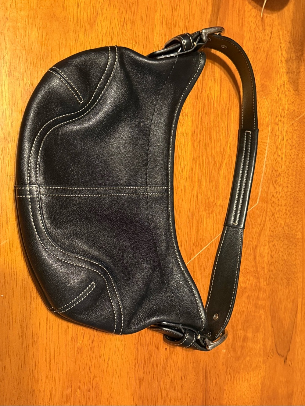 COACH 9564 Black Leather Legacy Demi Hobo Shoulder Bag  Vintage